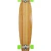 Two Bare Feet "The Chad" 42in Bamboo Series Longboard Skateboard Complete (Green Wheels)