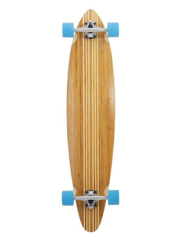 Two Bare Feet "The Chad" 42in Bamboo Series Longboard Skateboard Complete (Blue Wheels) 1 Two Bare Feet "The Chad" 42in Bamboo Series Longboard Skateboard Complete (Blue Wheels)