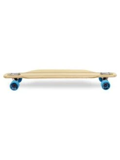 Two Bare Feet "The Bradley" 36in Bamboo Series Longboard Skateboard Complete (Blue Wheels) -Surf Tide Motion 02 n s04 black side