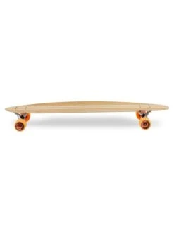 Two Bare Feet "The Chad" 42in Bamboo Series Longboard Skateboard Complete (Orange Wheels) -Surf Tide Motion 03 n s03 black side 3