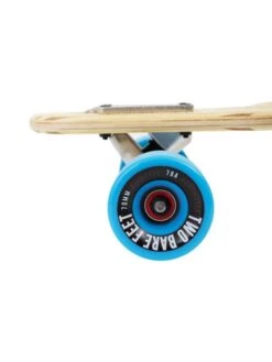 Two Bare Feet "The Bradley" 36in Bamboo Series Longboard Skateboard Complete (Blue Wheels) -Surf Tide Motion 05 n s04 black wheel 2