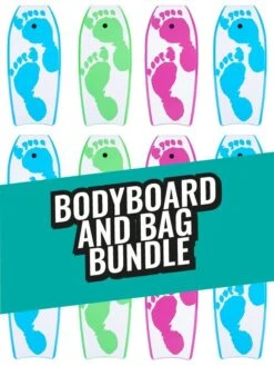 Two Bare Feet 42" Future Print Single Bodyboard And Bag Bundle