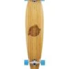 Two Bare Feet "The Chuck" 44in Bamboo Series Longboard Skateboard Complete (Blue Wheels)