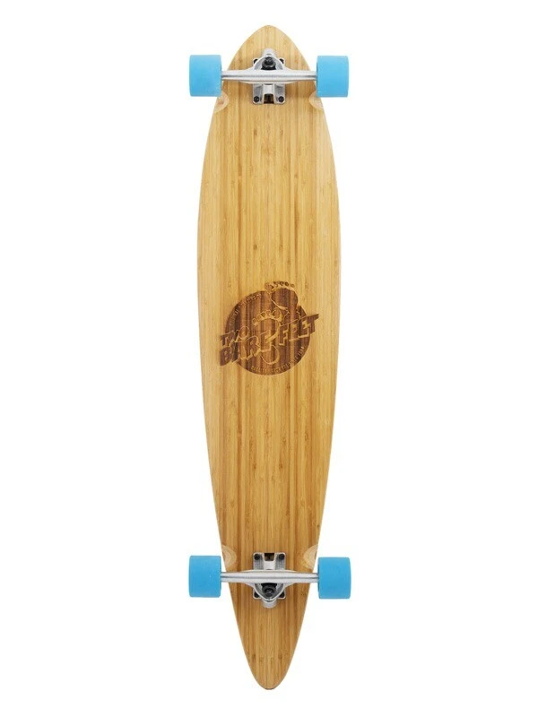 Two Bare Feet "The Chuck" 44in Bamboo Series Longboard Skateboard Complete (Blue Wheels) 1 Two Bare Feet "The Chuck" 44in Bamboo Series Longboard Skateboard Complete (Blue Wheels)