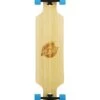 Two Bare Feet "The Parker" 42.5in Bamboo Series Longboard Skateboard Complete (Blue Wheels)