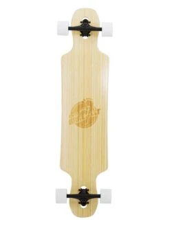 Two Bare Feet "The Hunter" 40in Bamboo Series Longboard Skateboard Complete (White Wheels)