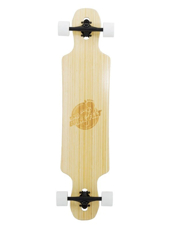 Two Bare Feet "The Hunter" 40in Bamboo Series Longboard Skateboard Complete (White Wheels) 1 Two Bare Feet "The Hunter" 40in Bamboo Series Longboard Skateboard Complete (White Wheels)