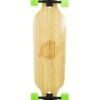 Two Bare Feet "The Austin" 36in Bamboo Series Longboard Skateboard Complete (Green Wheels)