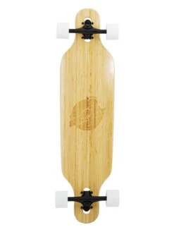 Best Seller 9 Two Bare Feet "The Austin" 36in Bamboo Series Longboard Skateboard Complete (White Wheels)