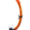 Two Bare Feet X-Dive Silicone Snorkel (Orange/Clear)