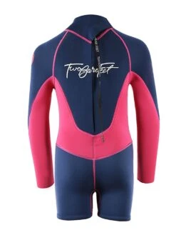 Two Bare Feet Squadron 3/2mm Short Leg Spring Junior Wetsuit (Blue/Fuchsia) -Surf Tide Motion 1c8a1398 1