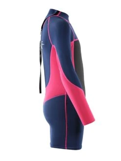 Two Bare Feet Squadron 3/2mm Short Leg Spring Junior Wetsuit (Blue/Fuchsia) -Surf Tide Motion 1c8a1400 1