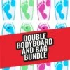 Two Bare Feet 42" Future Print Double Bodyboard And Bag Bundle
