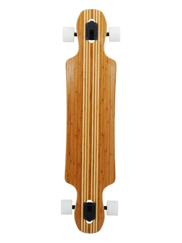 Two Bare Feet "The Hunter" 40in Bamboo Series Longboard Skateboard Complete (White Wheels) 2 Two Bare Feet "The Hunter" 40in Bamboo Series Longboard Skateboard Complete (White Wheels) - Image 2