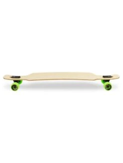 Two Bare Feet "The Parker" 42.5in Bamboo Series Longboard Skateboard Complete (Green Wheels) -Surf Tide Motion 3 002 parker side 1 1