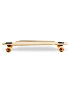 Two Bare Feet "The Austin" 36in Bamboo Series Longboard Skateboard Complete (Orange Wheels) -Surf Tide Motion 3 007 austin side