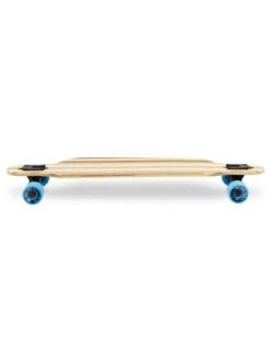 Two Bare Feet "The Austin" 36in Bamboo Series Longboard Skateboard Complete (Blue Wheels) -Surf Tide Motion 3 007 austin side 1