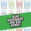 Two Bare Feet Future Quad Bodyboard And Bag Bundle (Choice Of 37" & 42")