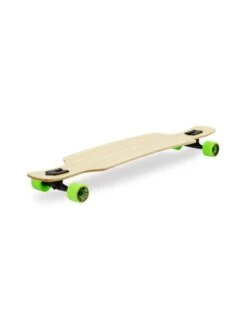Two Bare Feet "The Parker" 42.5in Bamboo Series Longboard Skateboard Complete (Green Wheels) -Surf Tide Motion 4 002 parker diagonal 1 1