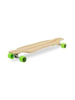 Two Bare Feet "The Larry" 39in Bamboo Series Longboard Skateboard Complete (Green Wheels) -Surf Tide Motion 4 004 larry diagonal 1 1