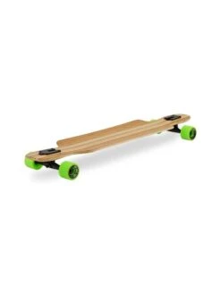 Two Bare Feet "The Hunter" 40in Bamboo Series Longboard Skateboard Complete (Green Wheels) -Surf Tide Motion 4 006 hunter diagonal 3