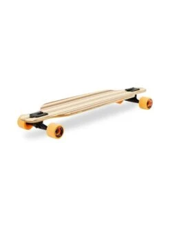 Two Bare Feet "The Austin" 36in Bamboo Series Longboard Skateboard Complete (Orange Wheels) -Surf Tide Motion 4 007 austin diagonal