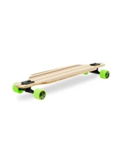 Two Bare Feet "The Austin" 36in Bamboo Series Longboard Skateboard Complete (Green Wheels) -Surf Tide Motion 4 007 austin diagonal 1 2