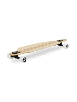 Two Bare Feet "The Duke" 41in Bamboo Series Longboard Skateboard Complete (White Wheels) -Surf Tide Motion 4 008 duke diagonal 1 1