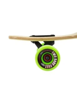 Two Bare Feet "The Parker" 42.5in Bamboo Series Longboard Skateboard Complete (Green Wheels) -Surf Tide Motion 5 002 parker wheel 1 1