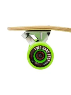 Two Bare Feet "The Larry" 39in Bamboo Series Longboard Skateboard Complete (Green Wheels) -Surf Tide Motion 5 004 larry wheel 1 1