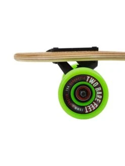 Two Bare Feet "The Hunter" 40in Bamboo Series Longboard Skateboard Complete (Green Wheels) -Surf Tide Motion 5 006 hunter wheel 3