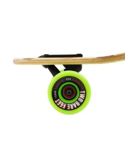 Two Bare Feet "The Austin" 36in Bamboo Series Longboard Skateboard Complete (Green Wheels) -Surf Tide Motion 5 007 austin wheel 1 2