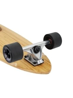 Two Bare Feet "The Chuck" 44in Bamboo Series Longboard Skateboard Complete (Black Wheels) -Surf Tide Motion 6 001 the chuck trucks min