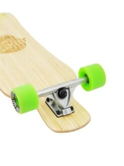 Two Bare Feet "The Larry" 39in Bamboo Series Longboard Skateboard Complete (Green Wheels) -Surf Tide Motion 6 004 larry trucks 1 1
