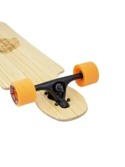 Two Bare Feet "The Hunter" 40in Bamboo Series Longboard Skateboard Complete (Orange Wheels) -Surf Tide Motion 6 006 hunter trucks