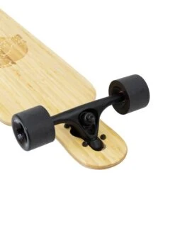 Two Bare Feet "The Austin" 36in Bamboo Series Longboard Skateboard Complete (Black Wheels) -Surf Tide Motion 6 007 austin trucks min