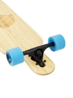 Two Bare Feet "The Austin" 36in Bamboo Series Longboard Skateboard Complete (Blue Wheels) -Surf Tide Motion 6 007 austin trucks 1