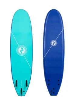 Two Bare Feet Foamy Surfboard & Boardbag Double Package (6ft, 7ft, 8ft) -Surf Tide Motion 7ft blue 2