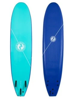 Two Bare Feet Foamy Surfboard & Boardbag Double Package (6ft, 7ft, 8ft) -Surf Tide Motion 8ft blue 2