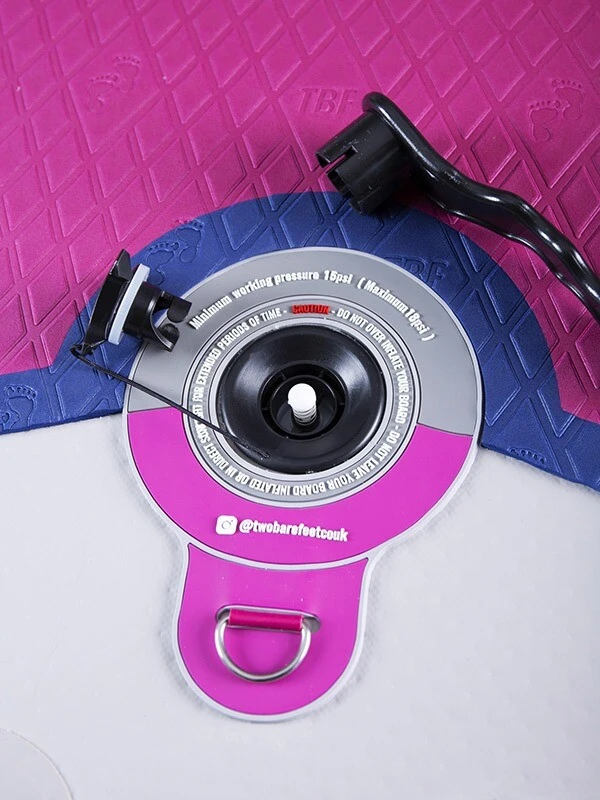 Two Bare Feet Sport Air (Allround) 10'6" X 33" X 4.75" Inflatable SUP Deluxe Fibreglass Pack (Raspberry) 7 Two Bare Feet Sport Air (Allround) 10'6" X 33" X 4.75" Inflatable SUP Deluxe Fibreglass Pack (Raspberry) - Image 7