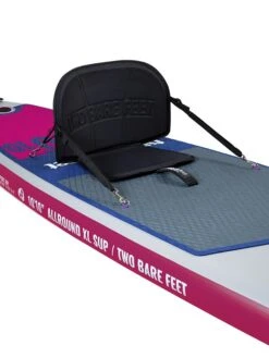 Two Bare Feet Sport Air (Allround XL) 10'10" X 33" X 6" Inflatable SUP Deluxe Carbon Hybrid Pack (Raspberry) -Surf Tide Motion angle 9.1 raspberry 1