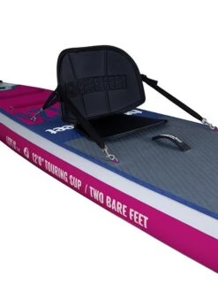 Two Bare Feet Sport Air (Touring) 12'0" X 33" X 6" Inflatable SUP Ultimate Pack (Raspberry) -Surf Tide Motion angle 9.2 raspberry 2