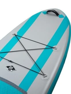 Two Bare Feet Archer (Allround XL) 10'10" X 33" X 6" Inflatable SUP Deluxe Fibreglass Hybrid Pack (Teal) -Surf Tide Motion angle 1 teal copy 4