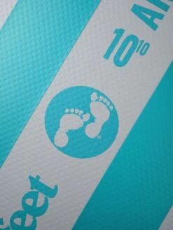 Two Bare Feet Archer (Allround XL) 10'10" X 33" X 6" Inflatable SUP Starter Pack (Teal) -Surf Tide Motion angle 3 teal copy 3