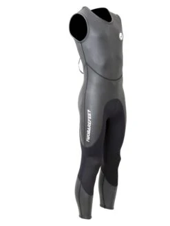 Two Bare Feet Enduro Sleeveless 2.5mm Mens Mesh Surf Suit (Black) -Surf Tide Motion angle 8 13 1