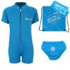Premier Baby Swim Kit - Classic Wetsuit + Swim Nappy + Towel + Bag (Aqua)