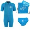 Premier Baby Swim Kit - Aquatica Wetsuit + Swim Nappy + Towel + Bag (Aqua)