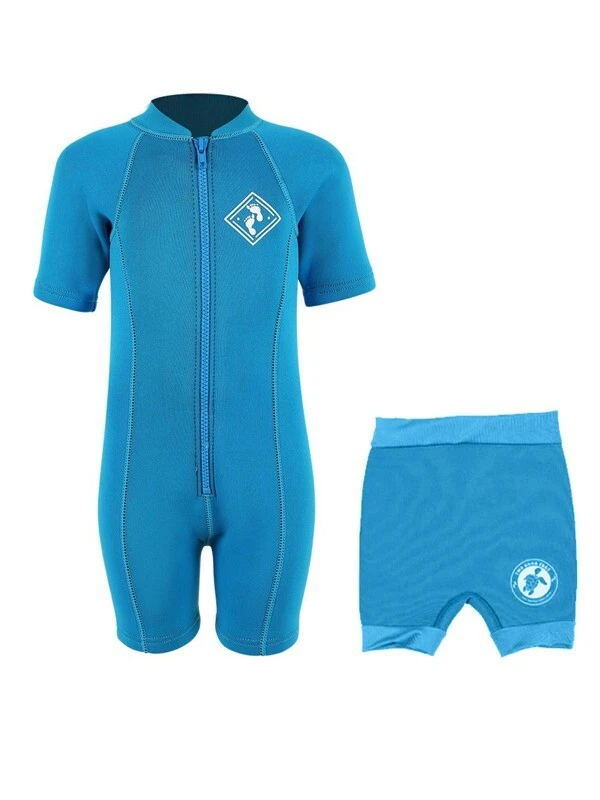 Essentials Baby Swim Kit - Aquatica Wetsuit + Nappy Shorts (Aqua) 1 Essentials Baby Swim Kit - Aquatica Wetsuit + Nappy Shorts (Aqua)