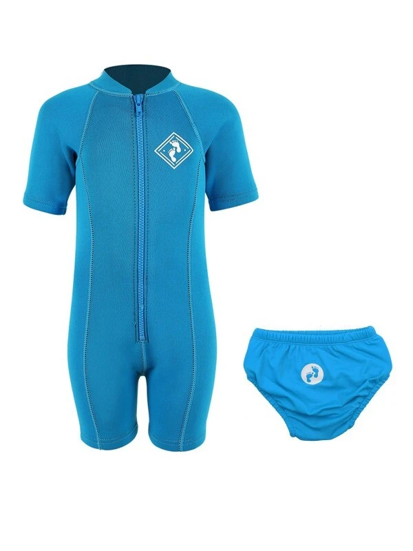Essentials Baby Swim Kit - Aquatica Wetsuit + Swim Nappy (Aqua) 1 Essentials Baby Swim Kit - Aquatica Wetsuit + Swim Nappy (Aqua)