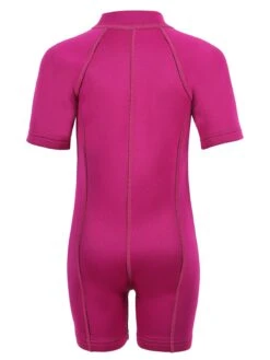 Essentials Baby Swim Kit - Aquatica Wetsuit + Swim Nappy + Swim Vest (Raspberry) -Surf Tide Motion aquatica baby raspberry back 3 6